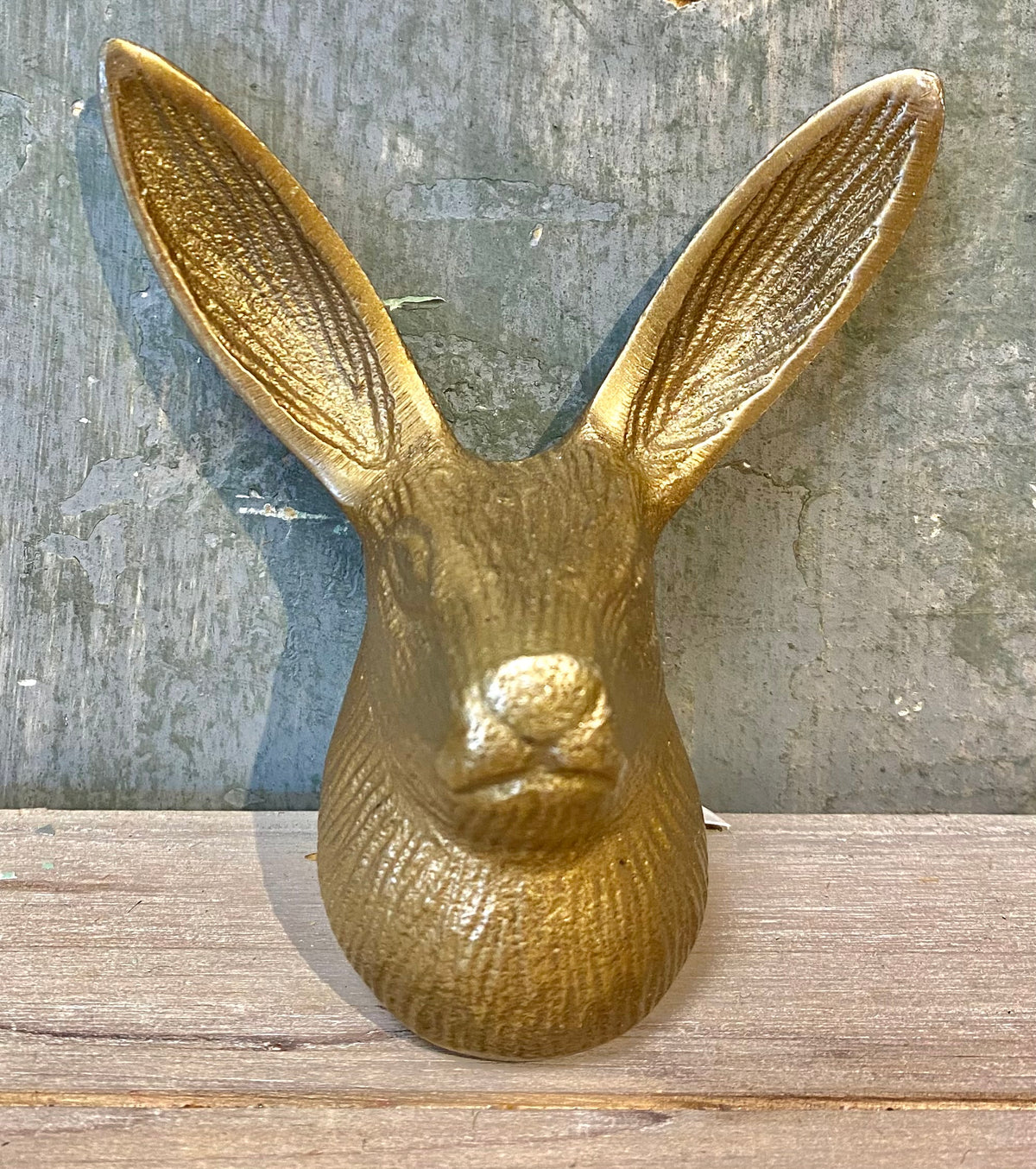 Bunny Head Hook Antique Gold
