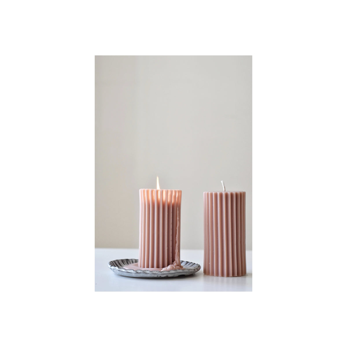East City Beeswax Pillar Candles