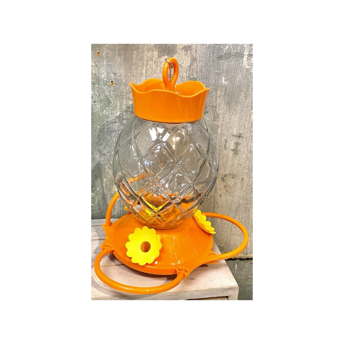 Pinebush Diamond Pattern Glass Oriole Feeder