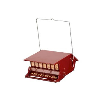Reflective Red Bird's Choice Squirrel Resistance Feeder