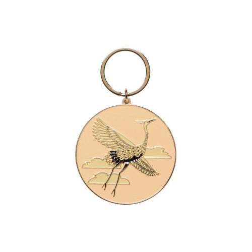 Flight of Fancy Crane Keychain