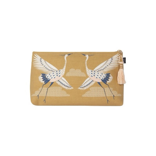 Danica Imports- Flight of Fancy Large Linen Cosmetic Bag