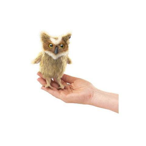 Folkmanis Mini Great Horned Owl Finger Puppet