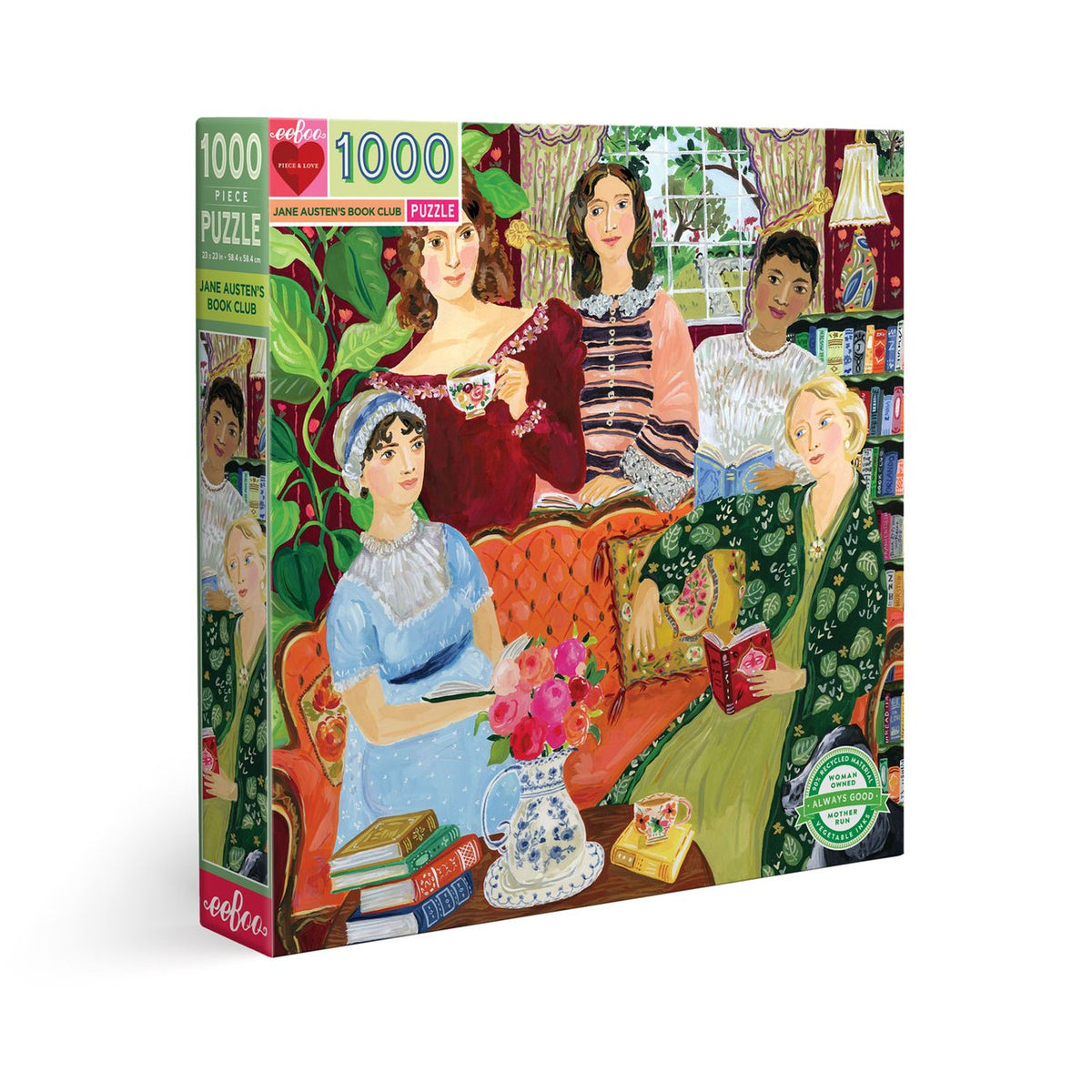 eeBoo 1000 Piece Puzzle - Jane Austen's Book Club