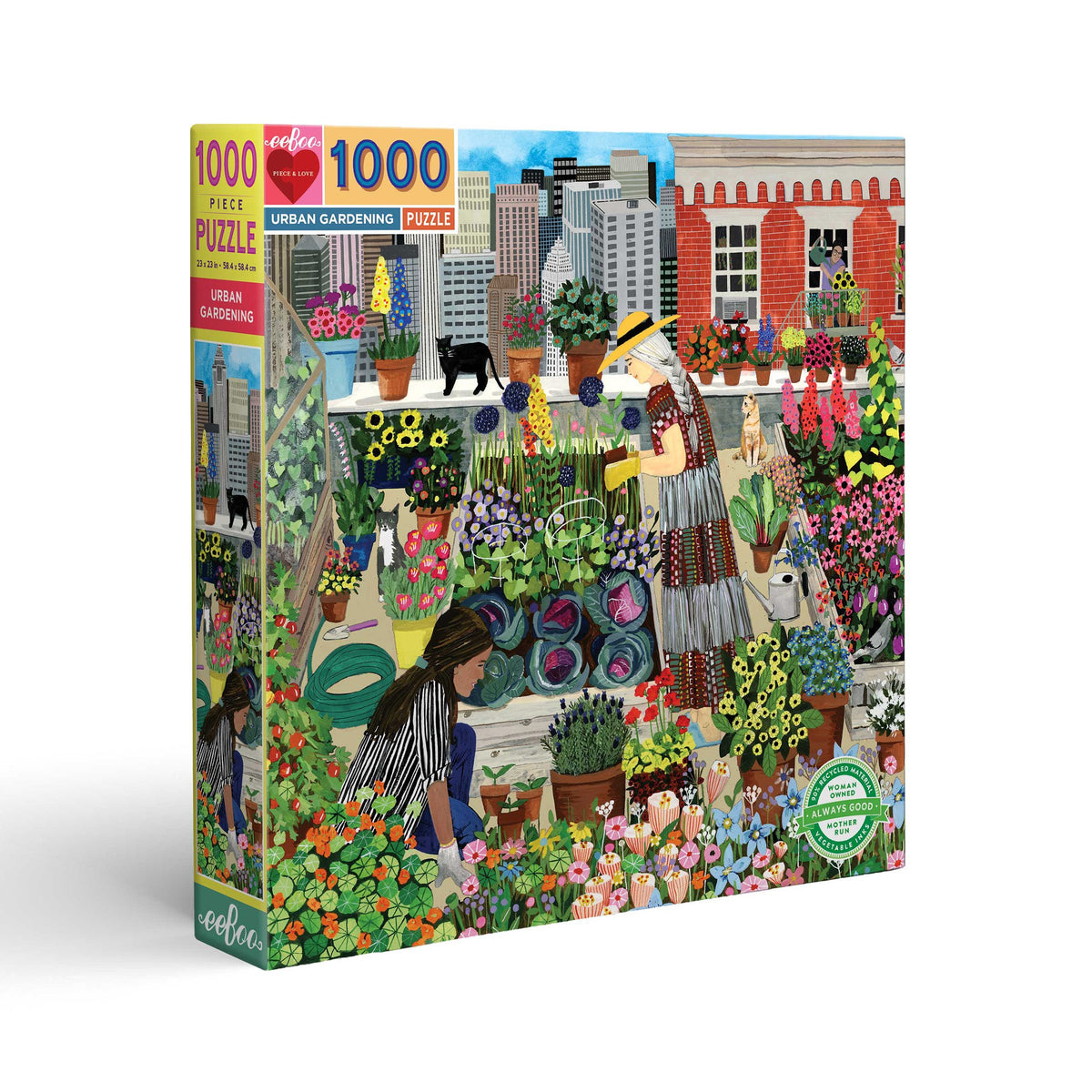 eeBoo 1000 Piece Puzzle - Urban Gardening