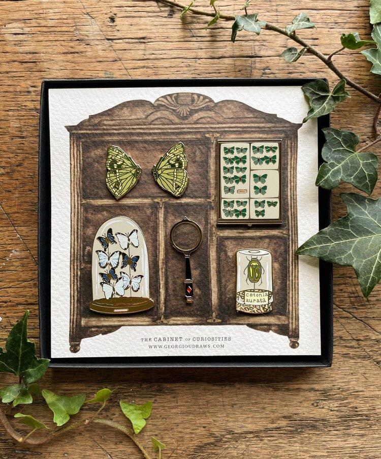 Cabinet of Curiosities Luxury Enamel Pin Set