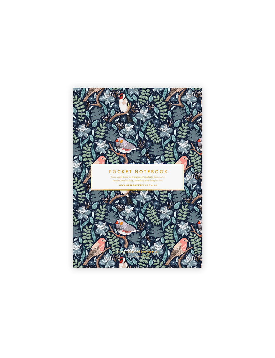 Pocket Notebook - Finches (Lined)