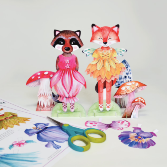 Woodland Cutout Dolls