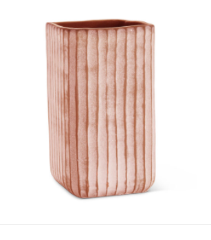 Tall Orange Ridge Planter