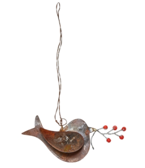 Handmade Metal Bird Ornaments