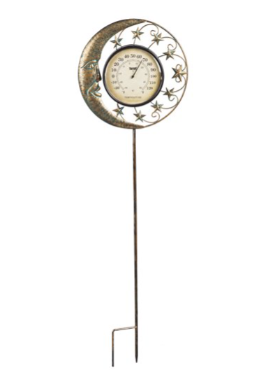 36"H Bronze Thermometer: Sky of Stars