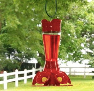 Five Flower Pinch Waist Hummingbird Feeder