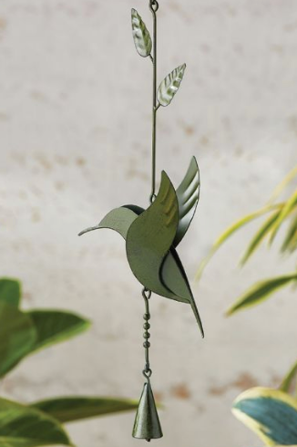 Hummingbird Wind Chime in Moss
