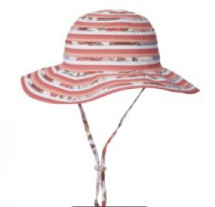 Girls Floppy Phillipa Hat in Watermelon size S