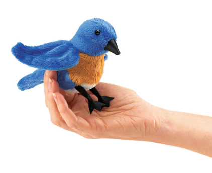 Folkmanis Mini Bluebird Finger Puppet