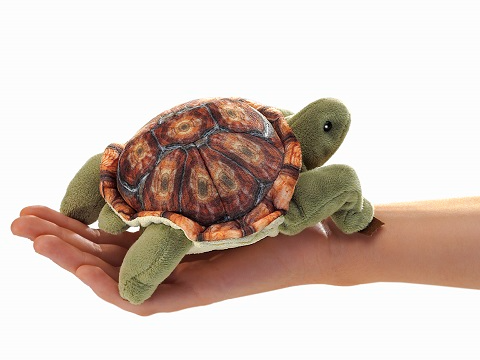 Folkmanis Mini Tortoise Finger Puppet