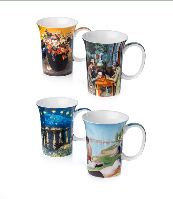 McIntosh - set of 4 Post Impressionist Mugs