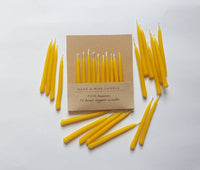 Five Bees Yard - Birthday Beeswax Candles | Birthday Candles | Cake Candle