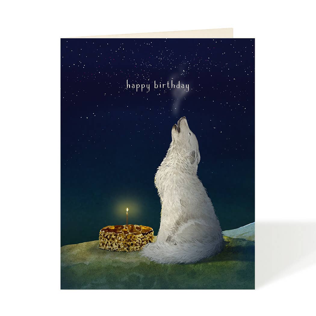 Felix Doolittle - Birthday Call - Wolf Birthday Greeting Cards