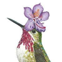 Pat (Hummingbird) Napkins - Beverage and Buffet/Guest Towel Size