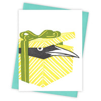 Burdock & Bramble - Gift-wrapped Grackle Card