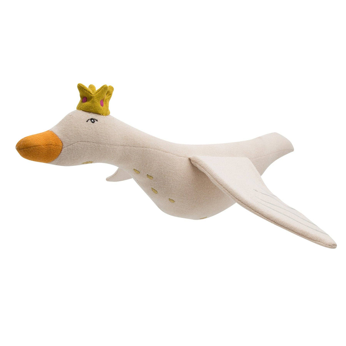 L'Oiseau Bateau - Pink fabric goose mobile - Decoration