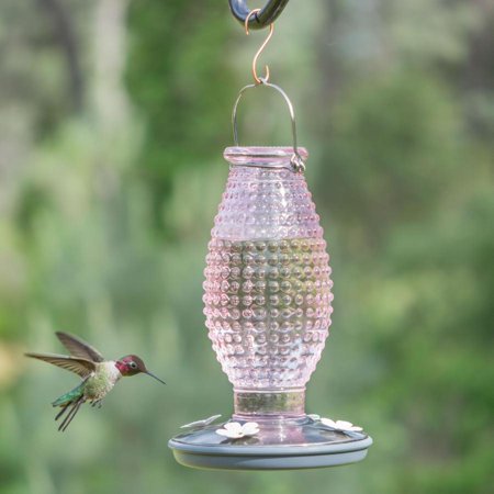 Pink Hobnail Hummingbird Feeder