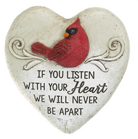 Cardinal Memorial Garden - Heart Figurines