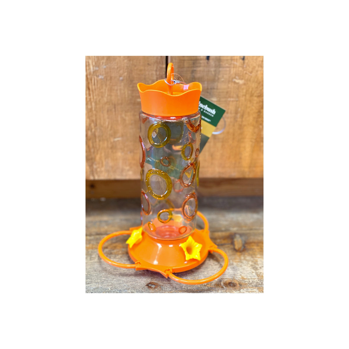 Pinebush Coloured Rings Glass Oriole Feeder