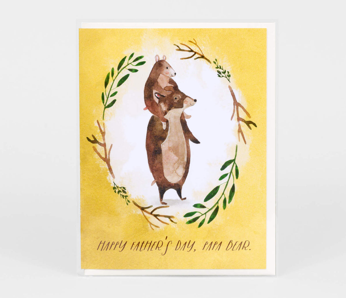 Father's Day Card- Piggyback Papa Bear