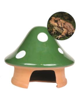 Toad House- Terra Cotta with Glazed Roof