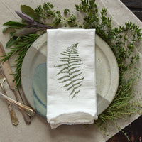Wood Fern & Resurrection Fern Napkin