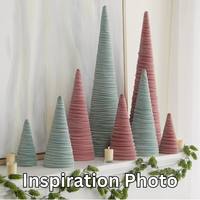 Your Heart's Content - Cones Velvet Extra Large, Christmas 2025 Tree Decor, Mantel