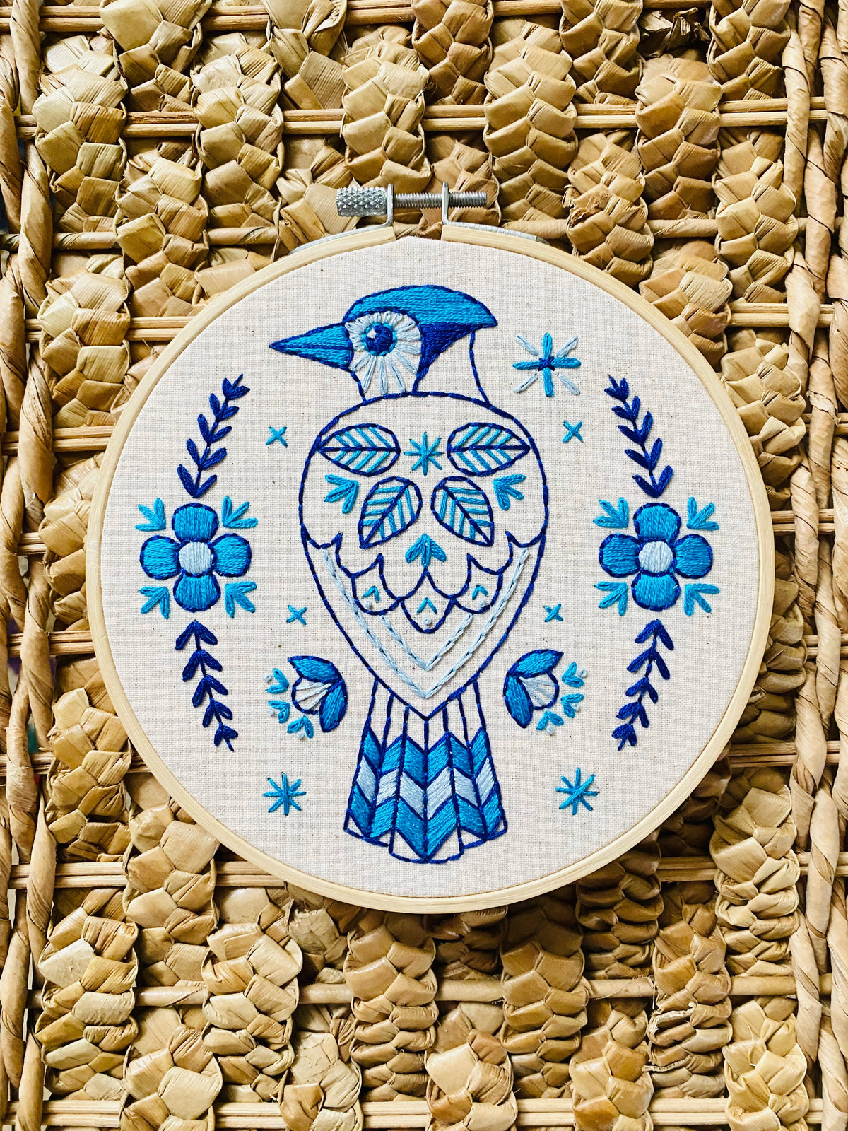 Hook, Line & Tinker - Blue Jay Embroidery Kit