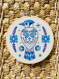 Hook, Line & Tinker - Blue Jay Embroidery Kit