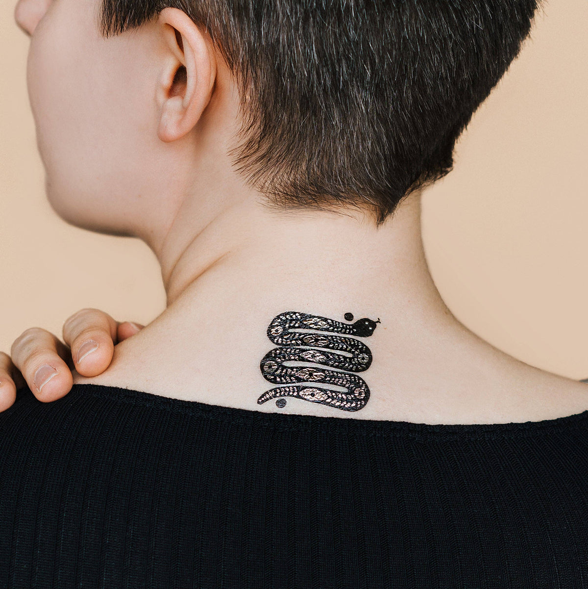 Tattly - Desert Snake Tattoo Pair (Metallic)