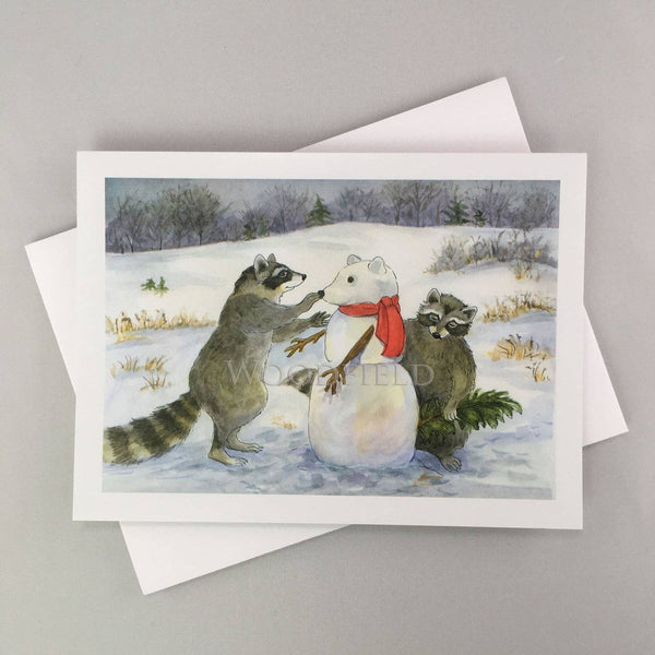 Building a Snow Racoon Notecard