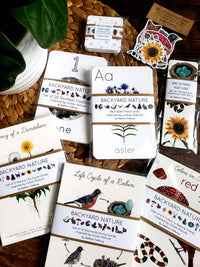 Stephanie Hathaway Designs - Backyard Nature Bookmarks Pack, Set of 6 Bookmarks