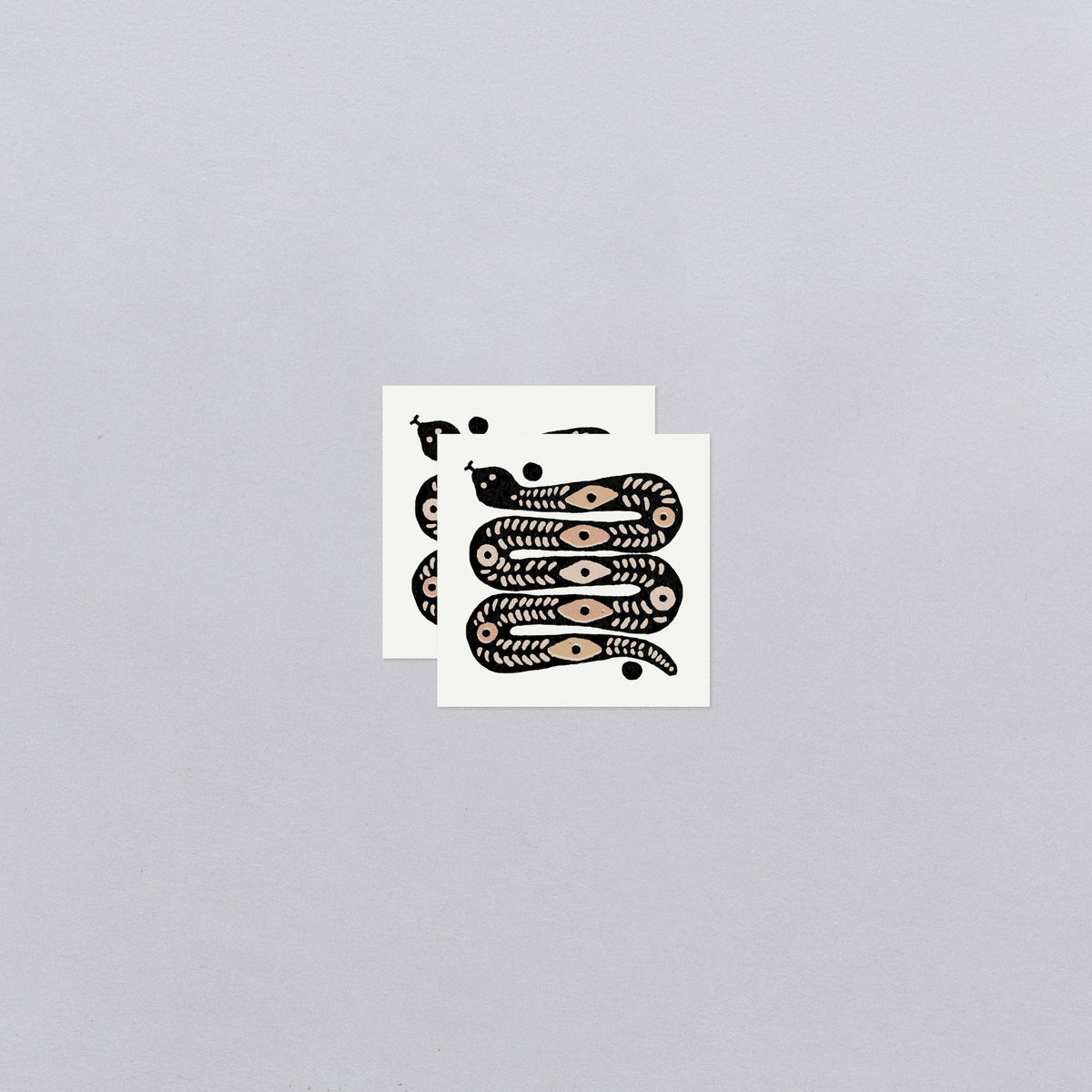 Tattly - Desert Snake Tattoo Pair (Metallic)