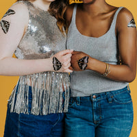 Tattly - Mystic Moth Metallic Tattoo Pair
