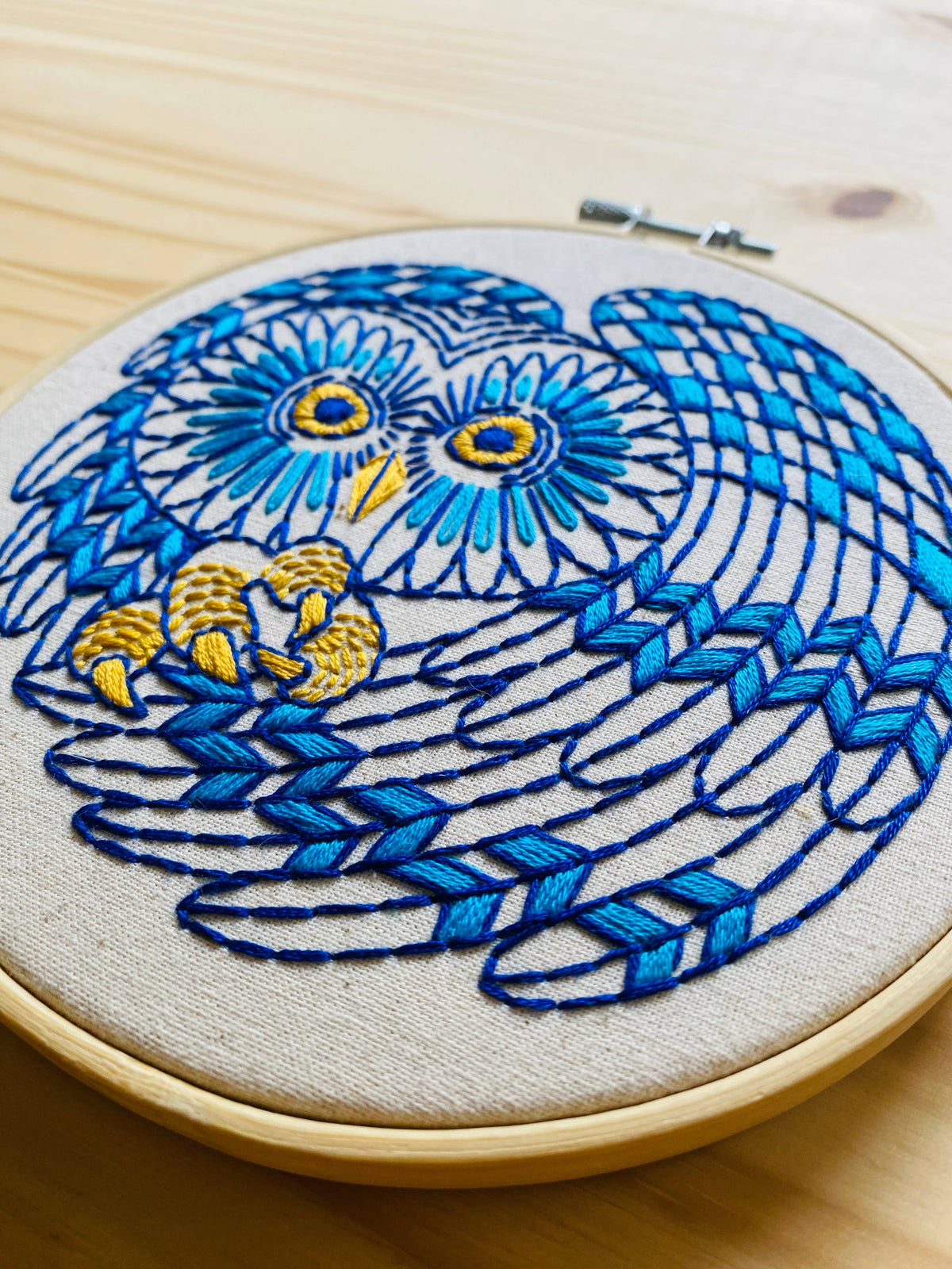 Hook, Line & Tinker  - Boreal Owl Embroidery Kit