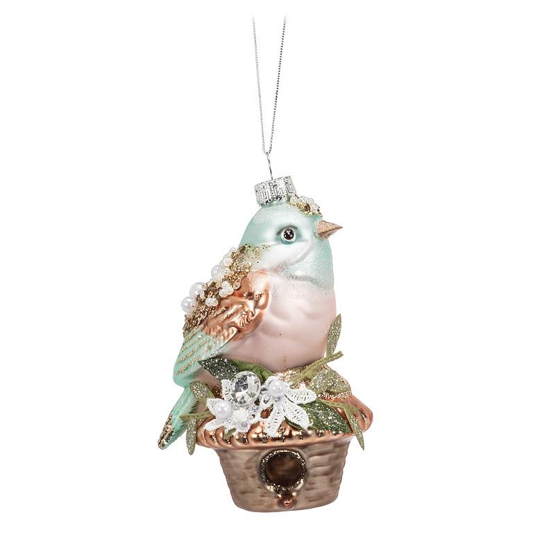 Bird on Nest Ornament