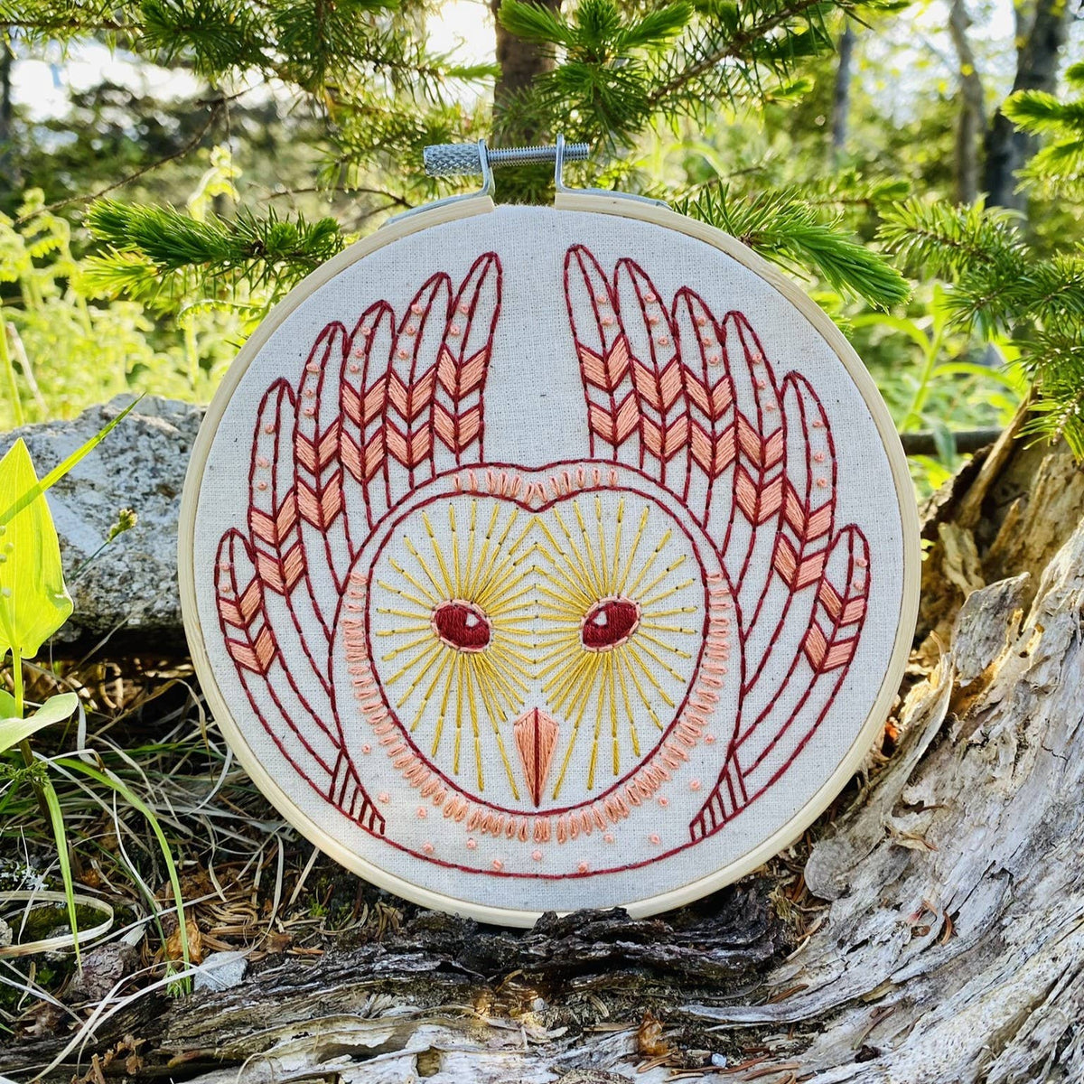 Hook, Line & Tinker - Barn Owl Embroidery Kit