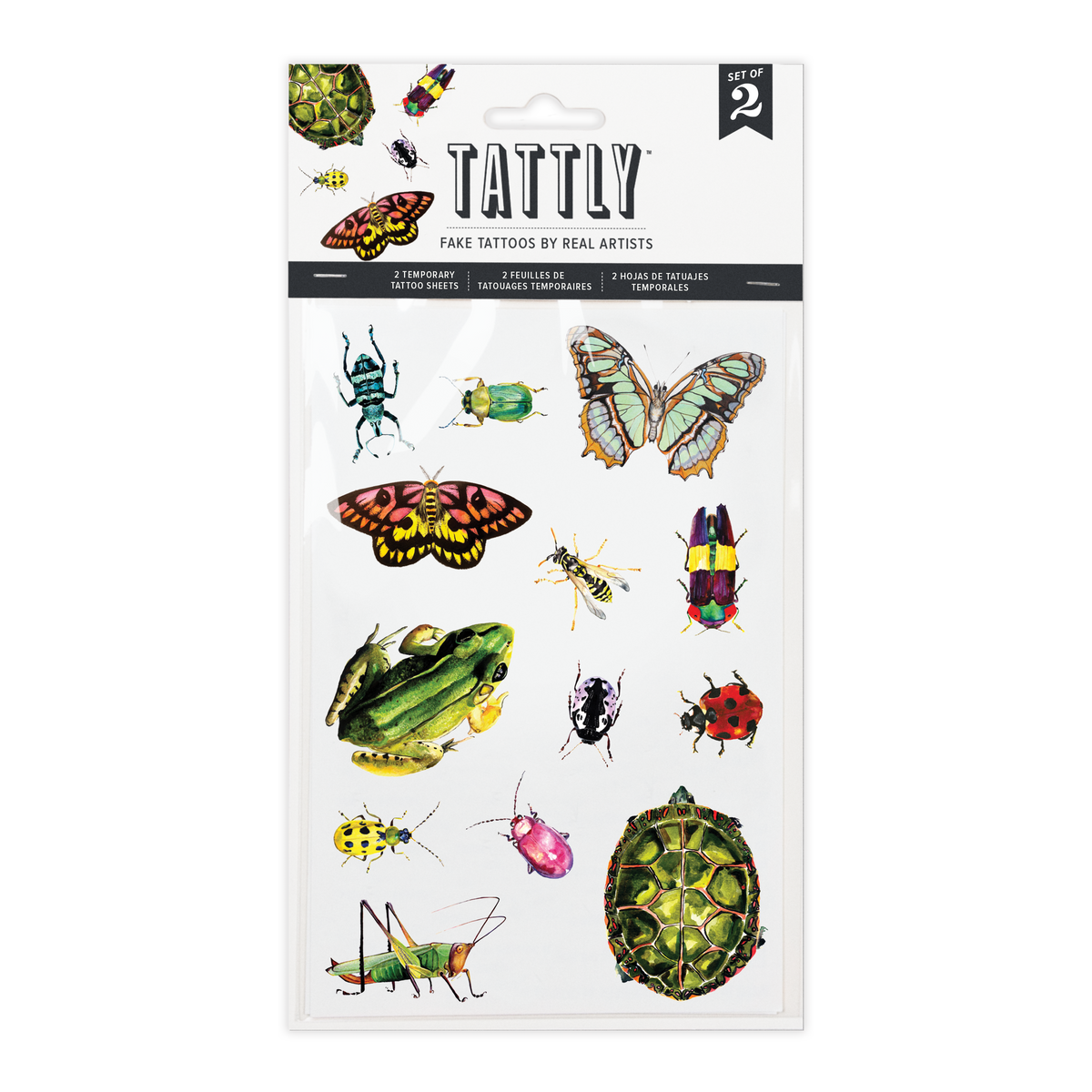 Tattly - Critters On The Move Tattoo Sheets