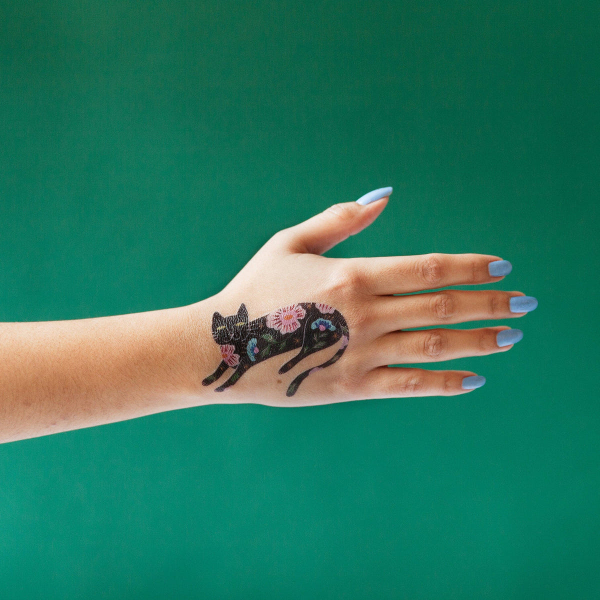 Tattly - Flower Cat Tattoo Pair