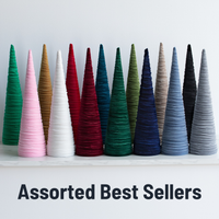 Your Heart's Content - Cones Velvet Extra Large, Christmas 2025 Tree Decor, Mantel