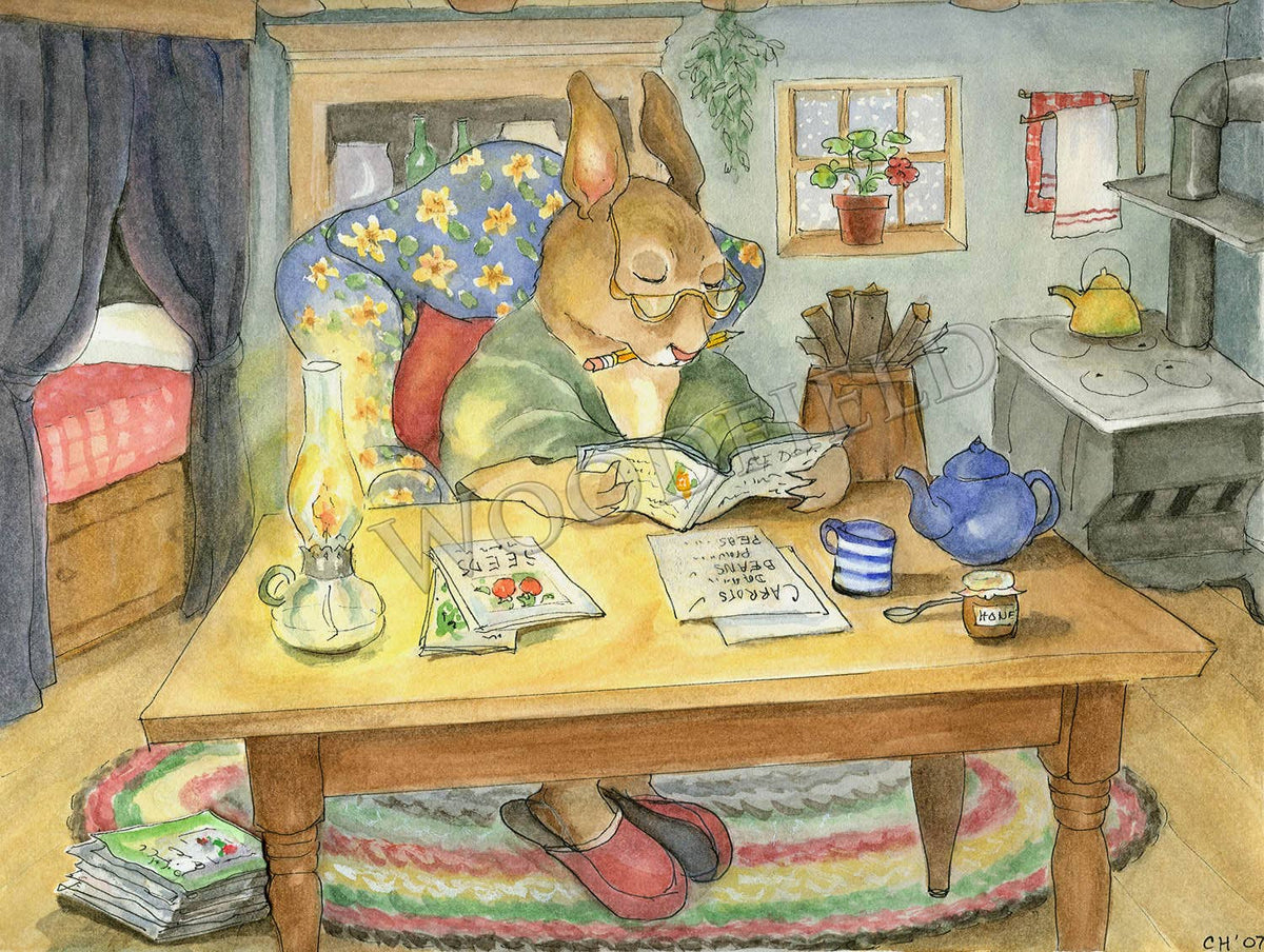 Woodfield Press - Winter Reading Notecard