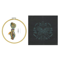 Midnight Butterfly Embroidery Kit