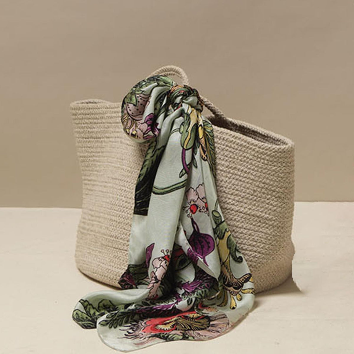 One Hundred Stars Eccentric Bloom Scarf in Sage Green
