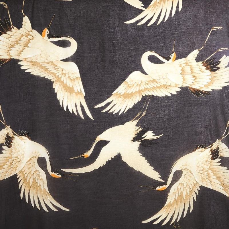 One Hundred Stars Short Heron Kimono in Charcoal